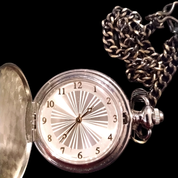 Gorgeous silver vintage dad pocket watch - Picture 2 of 2
